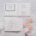 Celebration Invitation Card With Hard Cover White Wedding Invitation Customized